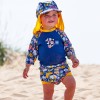 Kombinezon przeciwsłoneczny z pieluszką Happy Nappy łąka