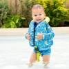 Kamizelka do nauki pływania Early Years Swim Vest z ochroną na kark krokodyle