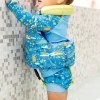 Kamizelka do nauki pływania Early Years Swim Vest z ochroną na kark krokodyle