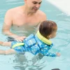 Kamizelka do nauki pływania Early Years Swim Vest z ochroną na kark krokodyle