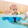 Kamizelka do nauki pływania Early Years Swim Vest z ochroną na kark krokodyle