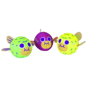 Zestaw 3 neoprenowych mini piłek rybek Pufferfish