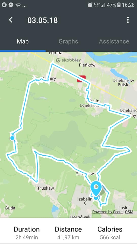 Kampinowski Park Narodowy z przyczepką rowerową Weehoo