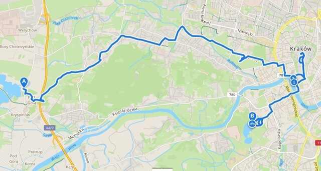 Szlak Orlich Gniazd z przyczepką rowerową - etap 4