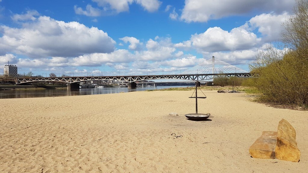 trasa rowerowa wzdłuż Wisły - Warszawa